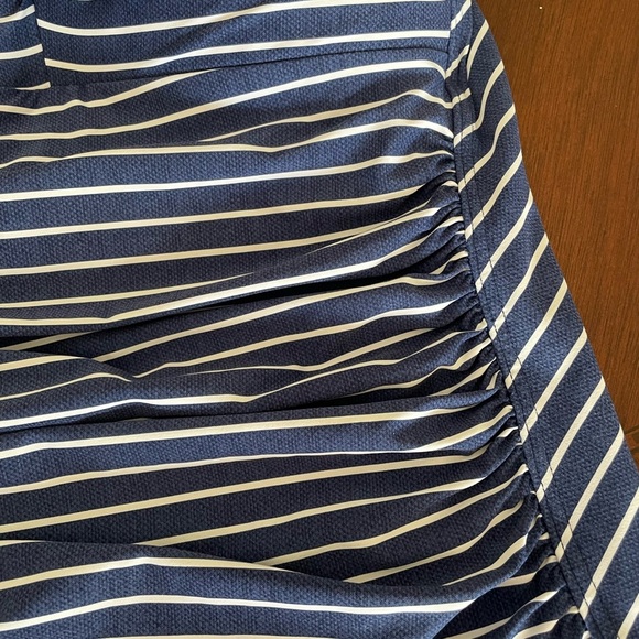 Niptuck women’s Riviera strip,Denim Joanne Tommy control size 8 swimsuit. - Picture 6 of 7